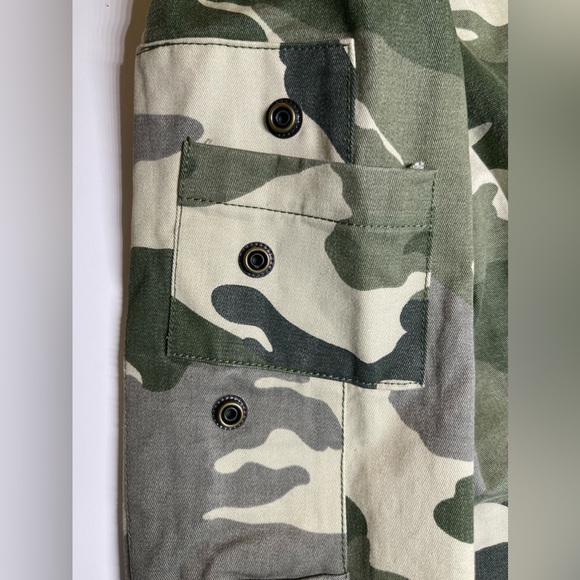 NWT Zadig & Voltaire Virginia Khaki Camo Print Button Front Jacket Small $598 - Picture 9 of 16